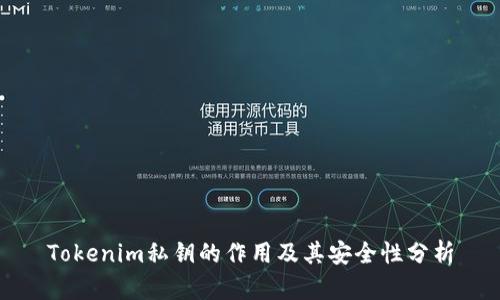 Tokenim私钥的作用及其安全性分析